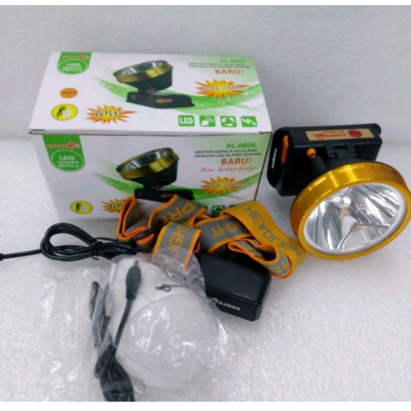 senter kepala SUNPRO original SL-8808 cahaya putih super terang