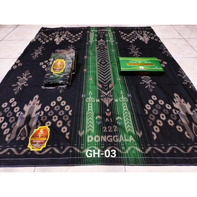 Sarung DONGGALA GRADASI EDISI HITAM || COD SARUNG MURAH BERKUALITAS