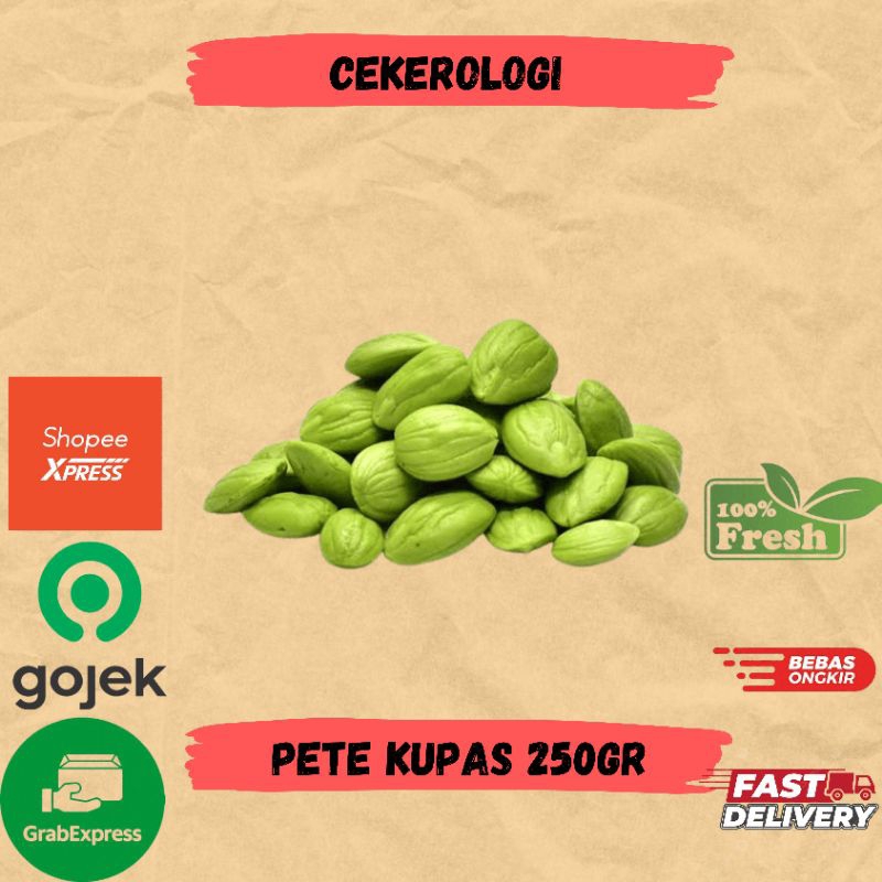 

Pete Kupas 250gr / Pete JABODETABEK / Pete Kupas Fresh Berkualitas / Pete Kupas / Pete / Petai / Sayuran / Sayur