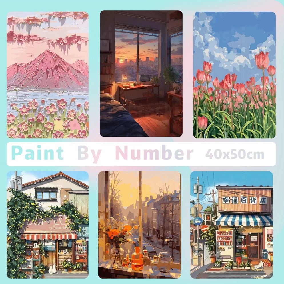 

KODE A2B9 With Frame Paint By Number Set 4 x 5 cm Realism Edition DIY Painting Kit Numbers Lukis Canvas 4x5cm Melukis Nomor Numbering Kanvas Art Gambar Anak Dewasa Kids Adult Canvas Paint By Number Kit Digital Oil Painting DIY Paint By Numbe