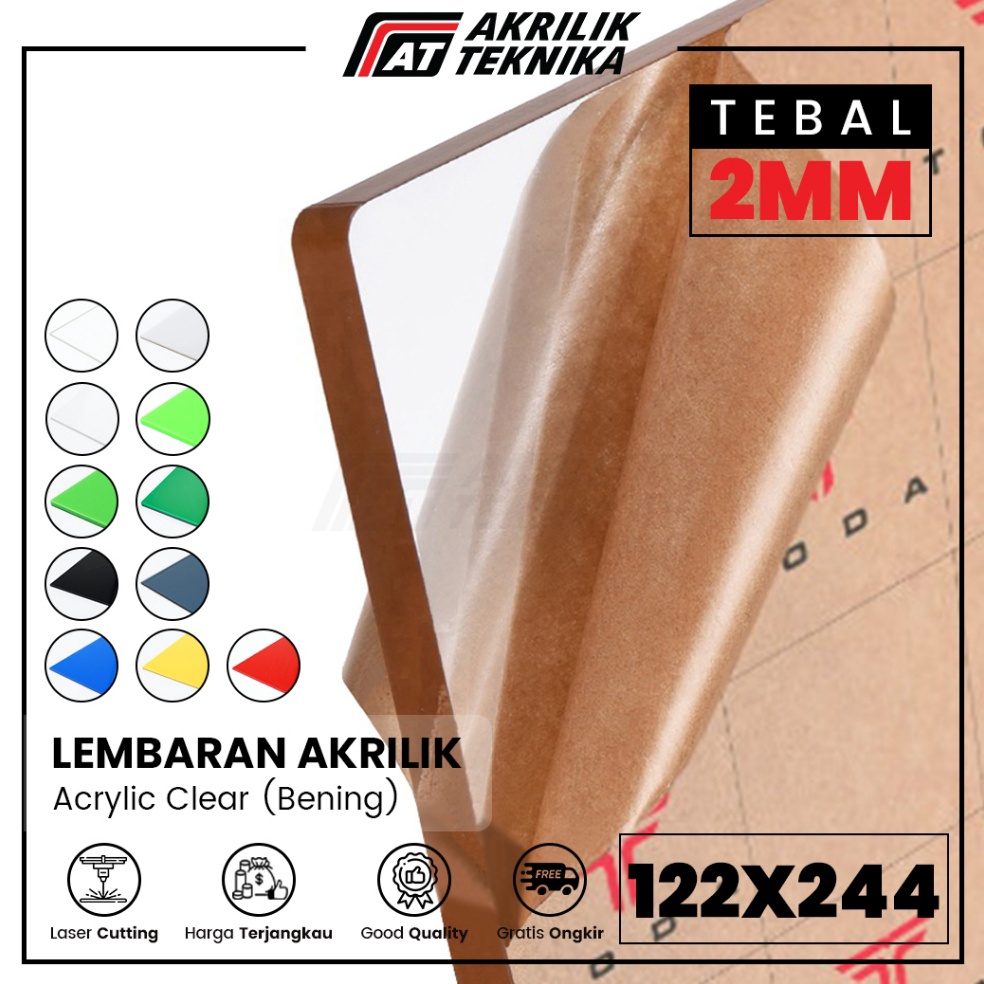 

KODE O3S7 TODAAkrilik 122 x 244 2mm Warna Biru Merah Hijau Hitam Putih Bening Lembaran Acrylic Sheet