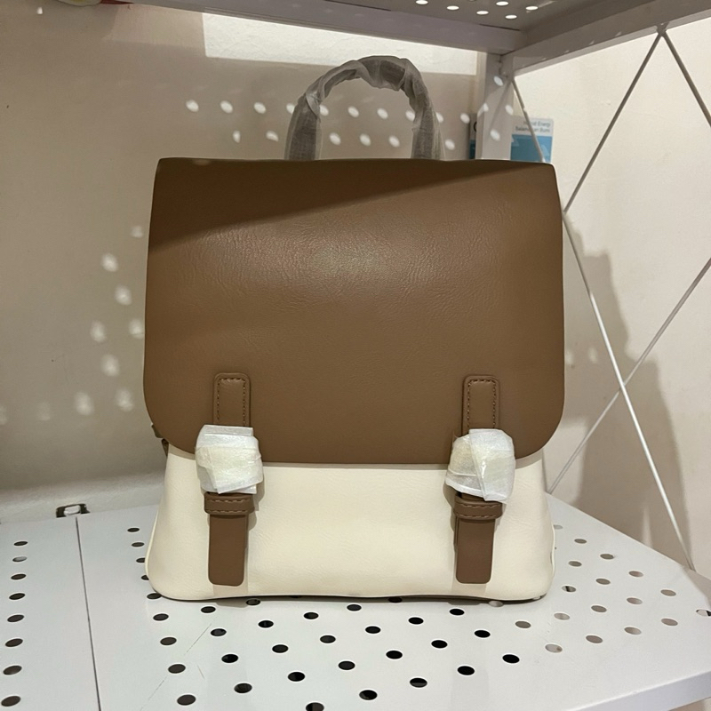 ROYAL CUIR Ransel White Brown #8116