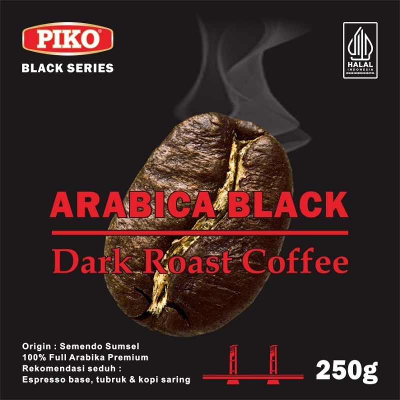 

Arabika Semendo Dark Roast 250gr Premium Piko Arabica Black Coffee