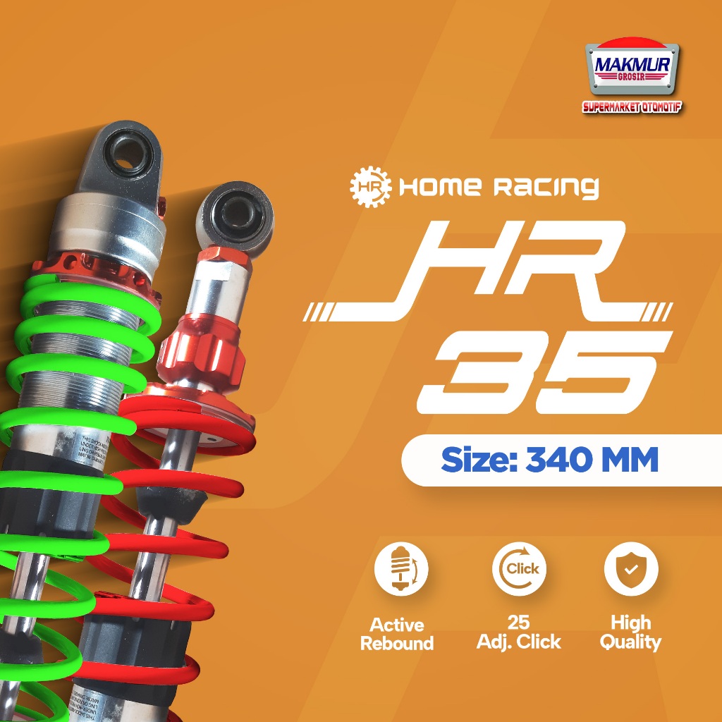 Home Racing REAR SHOCK (HR-35) 340 Non Tabung