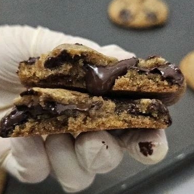 

COOKIES MELT SOFT COOKIES 50 GR/PCS MELTING COUVERTURE CHOCOLATE @lovepluscake__