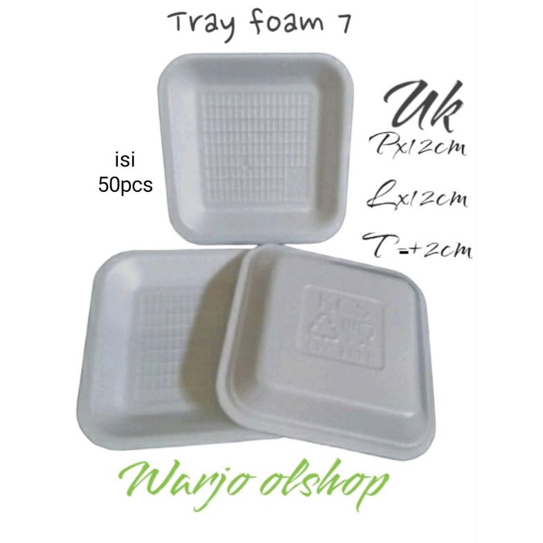 66 Brand styrofoam foam tray uk 7 isi 5pcs  cocok untuk semua makanan dan buah buahan