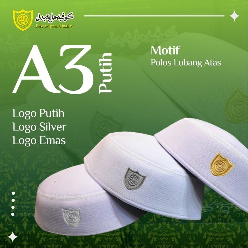 PECI MALAYSIA ORIGINAL ABDUL KARIM A3 PUTIH & HITAM | SONGKOK MALAYSIA ABDUL KAREEM ORI