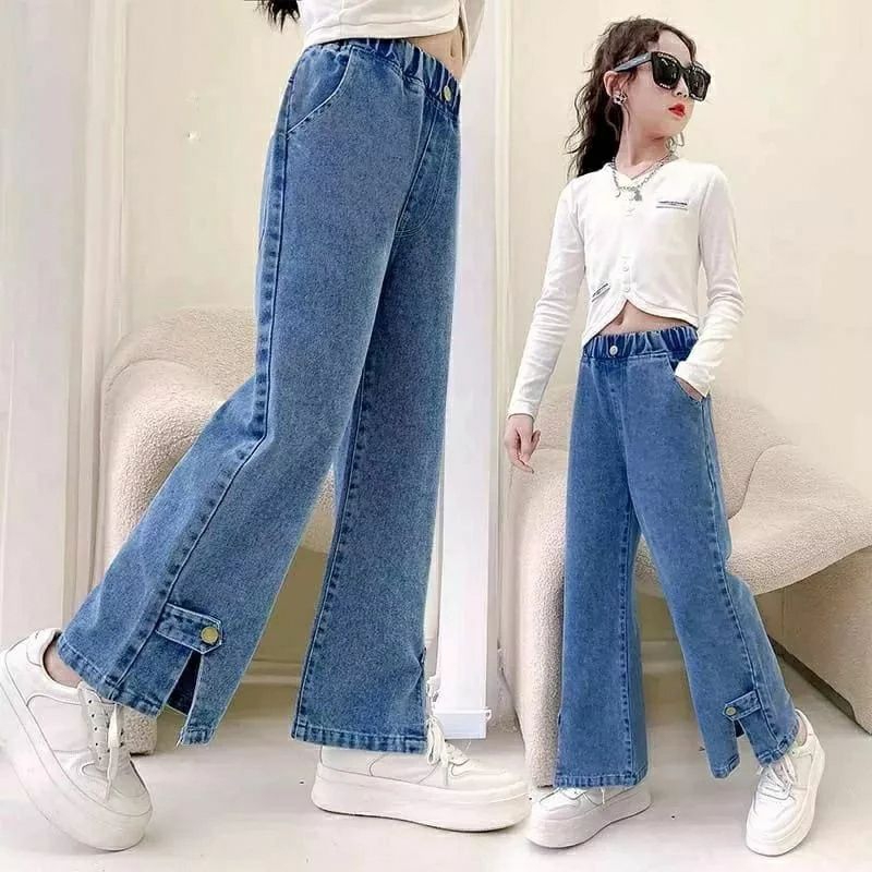 Celana Panjang Anak Perempuan HW Kulot Jeans Kulot Boyfriend Jeans Korea Jeans Celana