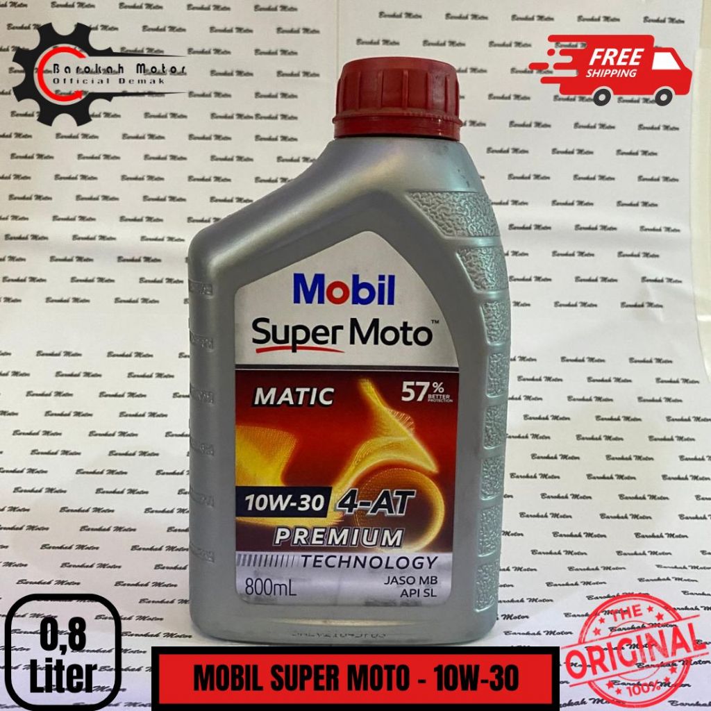 OLI MESIN – MOBIL SUPER MOTO MATIC 10W-30 (0.8 LITER)