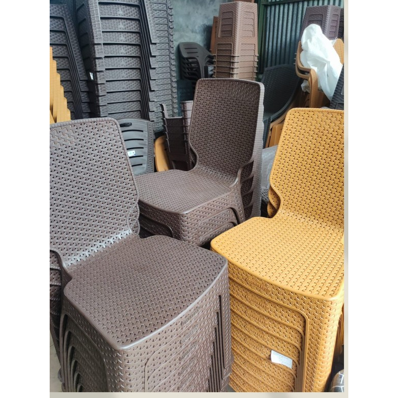 [PROMO] KURSI PLASTIK OLYMPLAST 208/ KURSI OLYMPLAST ROTAN/ KURSI OLYMPLAST SANDAR ROTAN