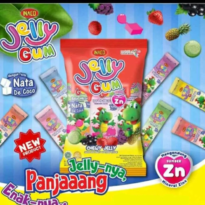 

Inaco JELLY GUM Jeli Nata De Coco (isi 5 stik) Murah Exp Mar 2025