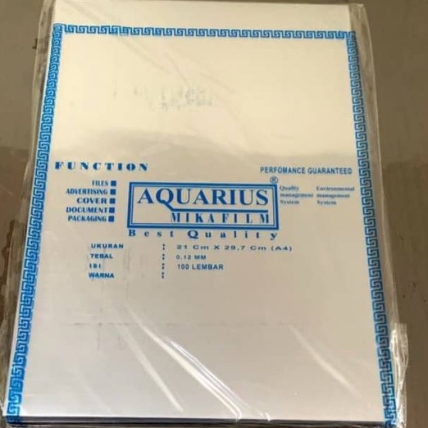 

Banyak Peminat PLASTIK MIKA BENING JILID AQUARIUS F4A4 1 12MM MIKA FILM