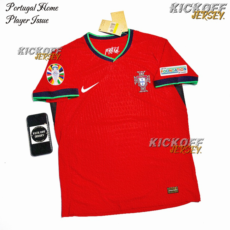 (PLAYER ISSUE) JERSEY PORTUGAL HOME EURO 2024 PLAYER ISSUE PI
