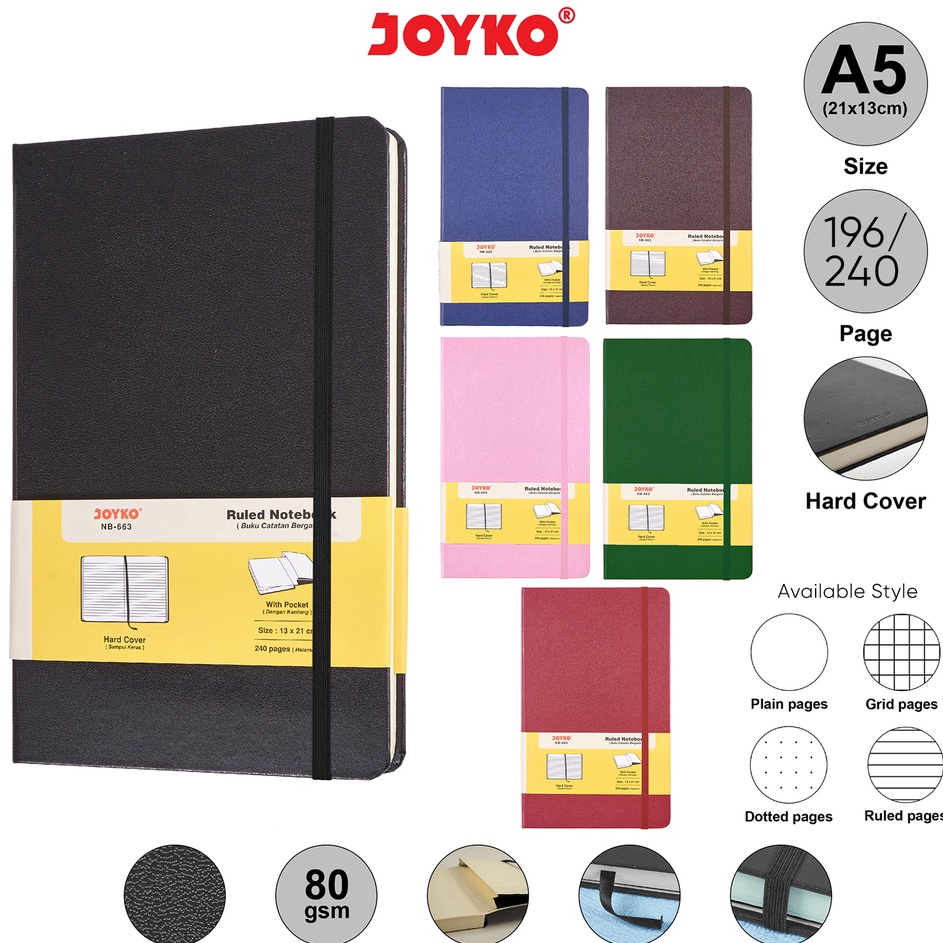 

Fast Sale Notebook Buku Tulis Catatan Diary Agenda Joyko Hard Cover