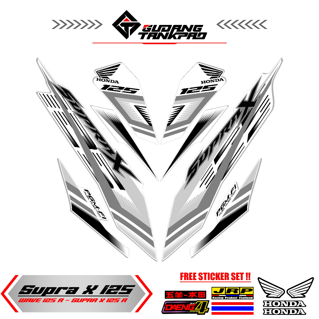 STIKER STRIPNG SUPRA X 125 FI MTF 40 / VARIASI SUPRA X / SUPRA X 125 / SUPRA FI / SUPRA NEW /125 R /