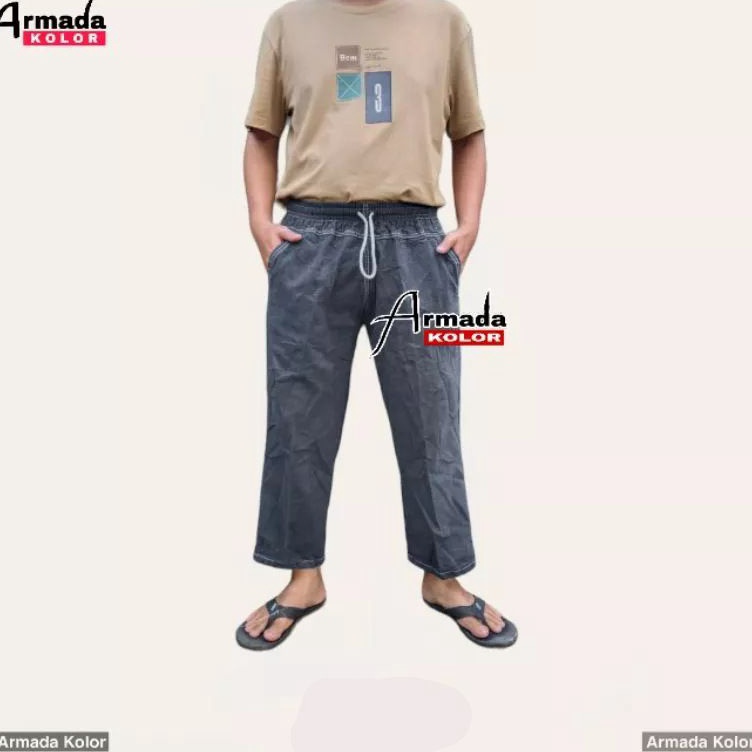 Grosir Merakyat  Celana Sirwal Jeans Denim Celana Pangsi Slimfit Dewasa Cingkrang