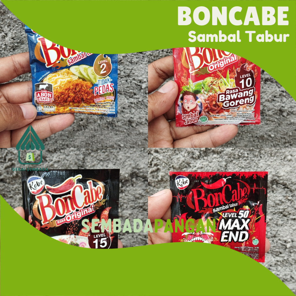 

Sambal Tabur BonCabe kemasan Sachet 5,5 g - GERAI SEMBADA