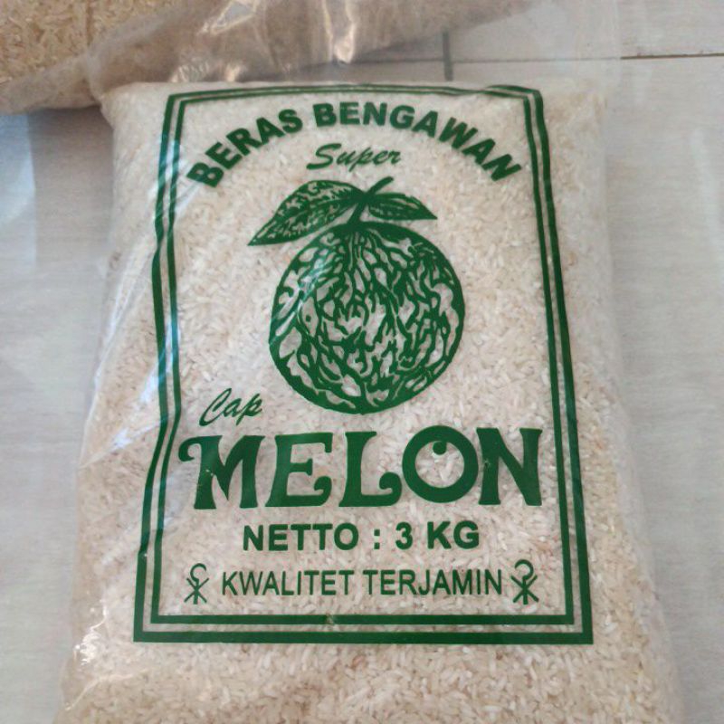 BERAS KEMASAN 3KG BERAS MELON SUPER BERAS KILOAN BERAS SLYP