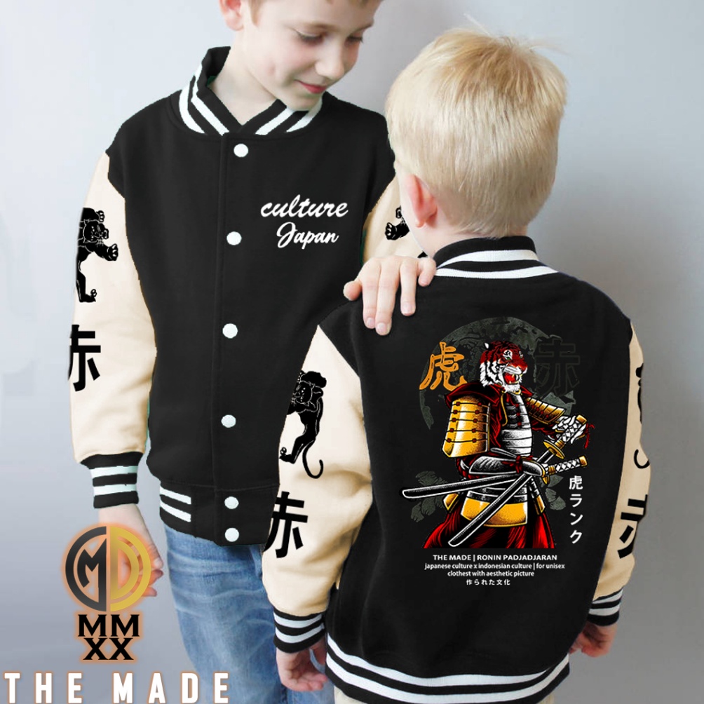 99 Brand Jaket Varsity Anak 715 Tahun Motif Naga Yakuza Japan Culture x Indonesia Culture Jaket Base