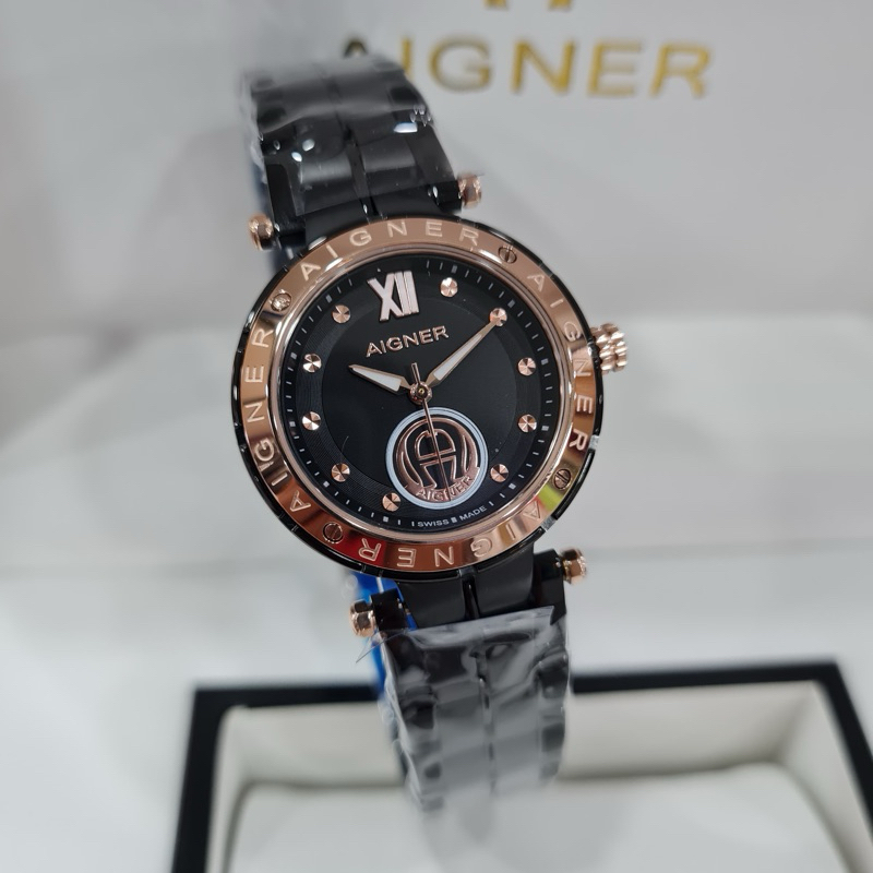 jam tangan wanita aigner vigevano,Premium batrai all stell include box original