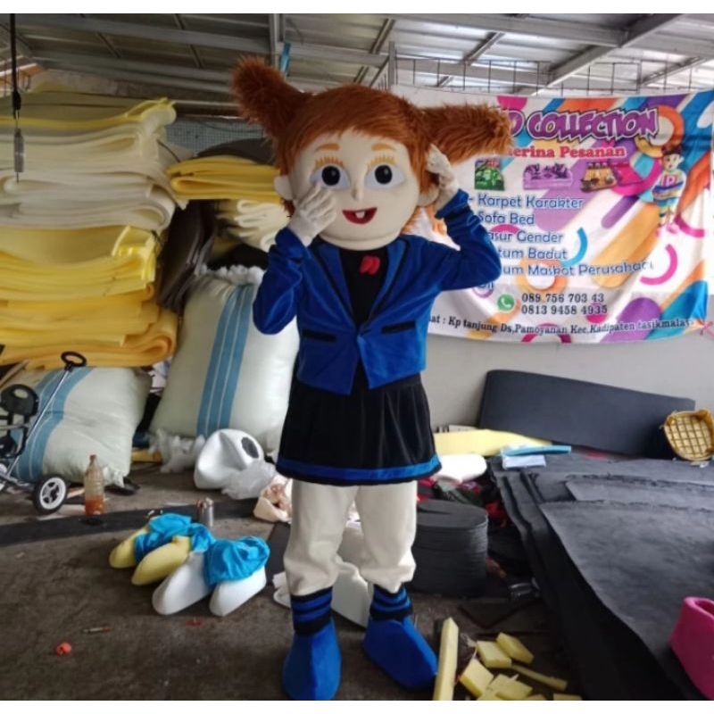 kostum badut kostum badut marsa biru tua kostum badut buat ngamen dewasa kostum baju badut murah kos