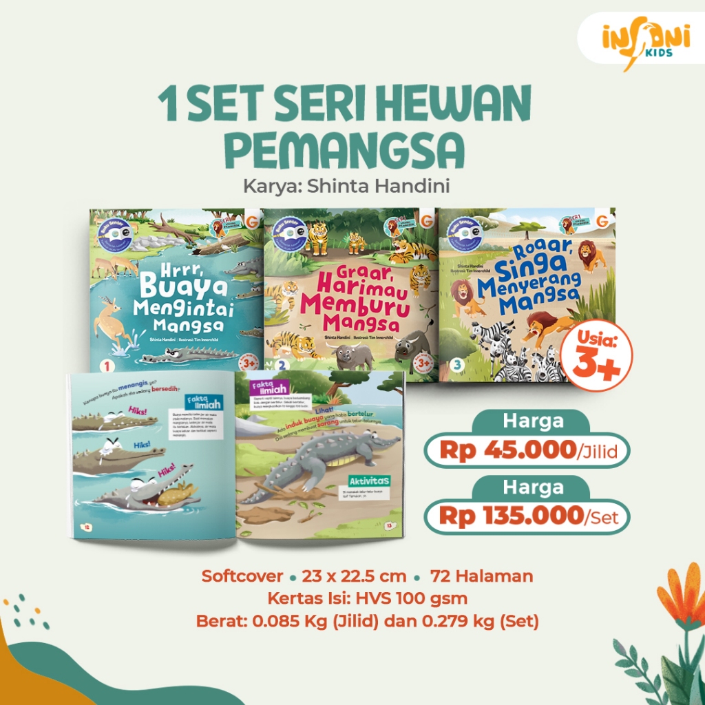 Buku Senter Hewan Pemangsa - Edukasi Anak - Gema Insani