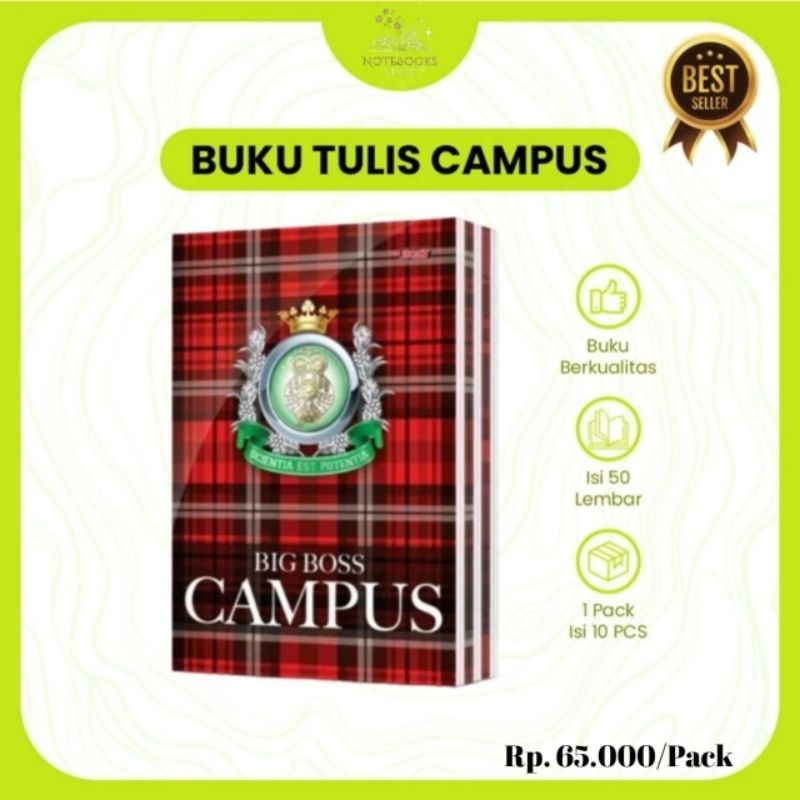 

buku campus big boss 50 lembar isi 10 buku