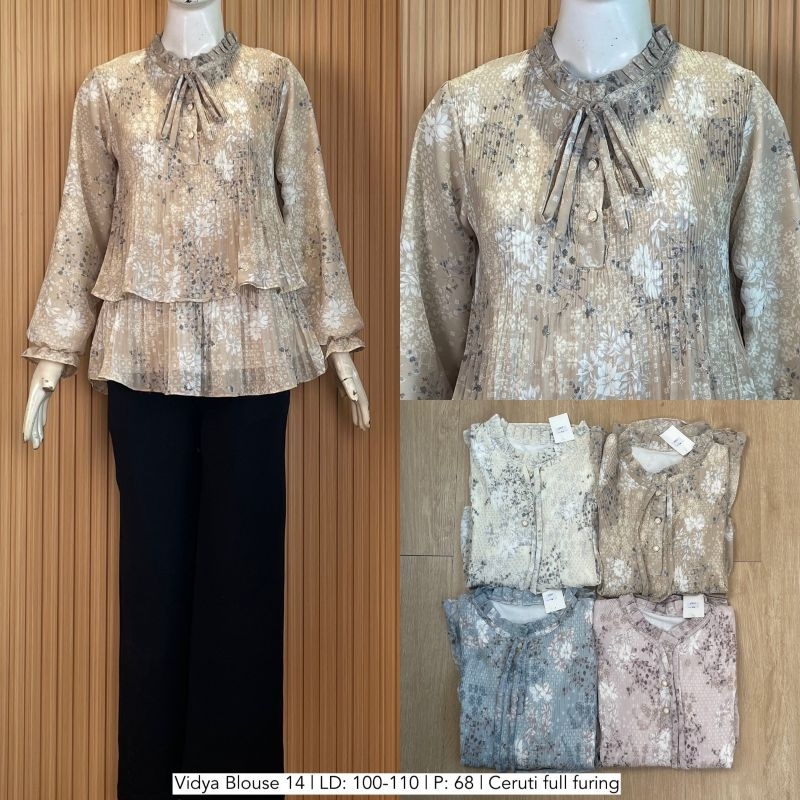 blus plisket/baju plisket lebaran terbaru/baju plisket kondangan