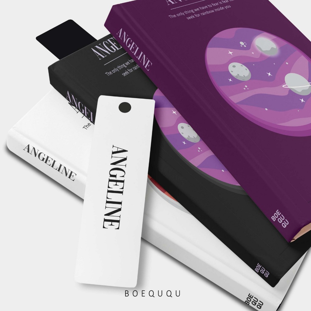 

BOEQUQU - Notebook Hardcover Custom/ Buku Kantor dan Diary Aesthetic / Journal Diary A5 A6 Isi Polos