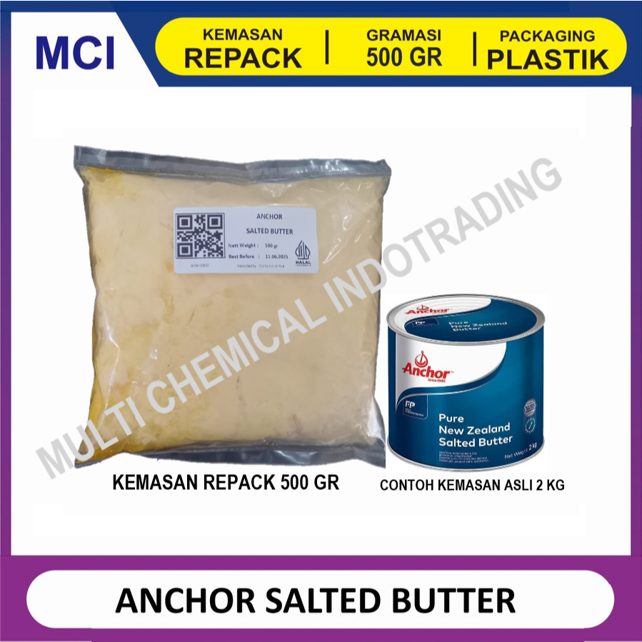 

BUTTER ANCHOR REPACK 500 GR / SALTED BUTTER ANCHOR / ANCHOR MENTEGA