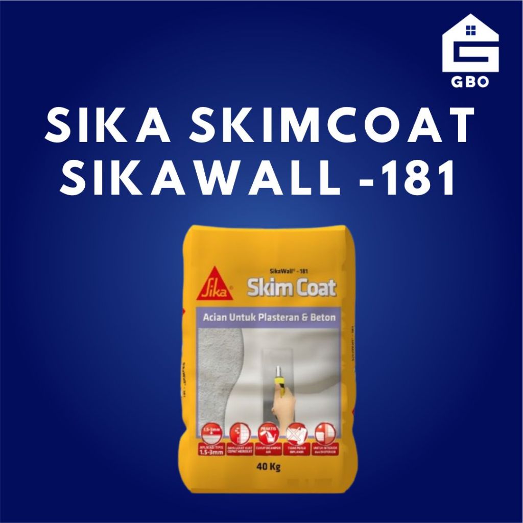 Sika Wall 181 SkimCoat / Acian Plesteran & Beton - HARGA KILOAN