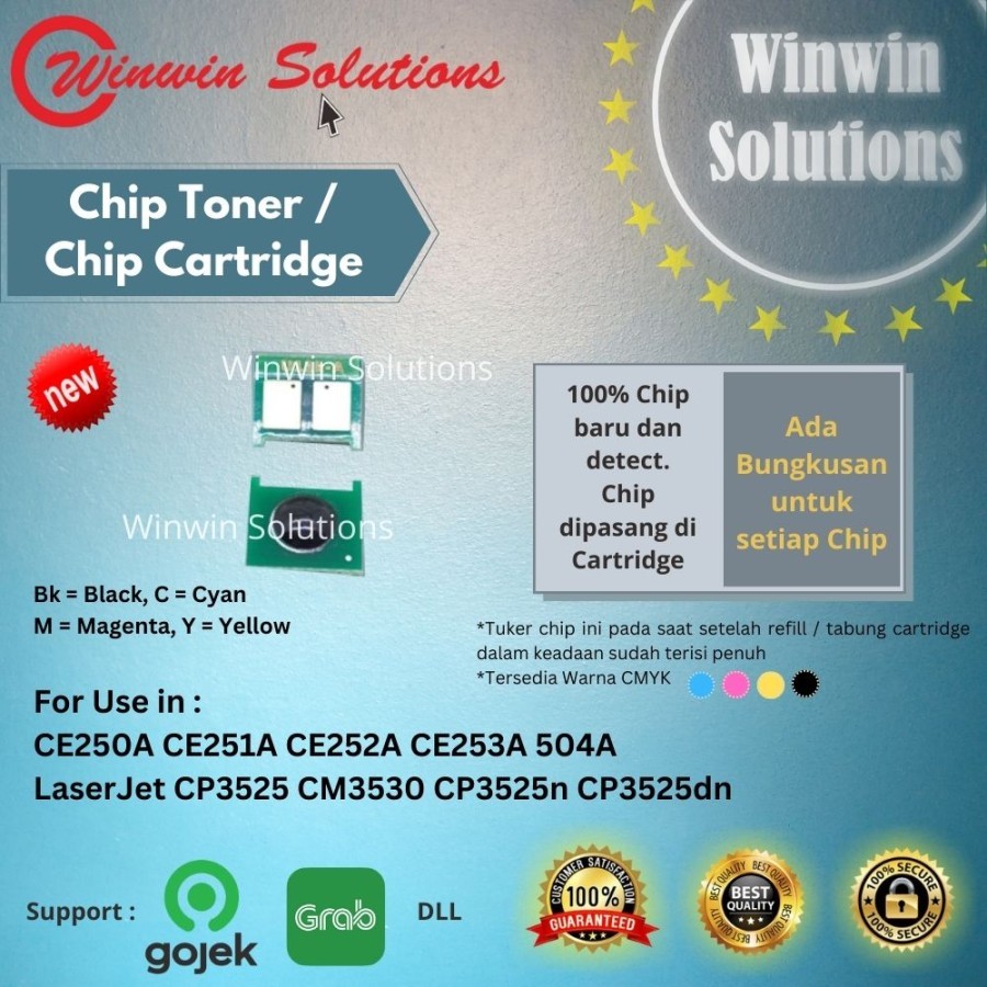 Chip Toner CP3525, CP3525N, CP3525DN, CP3525X, CM3530, CM3530TS