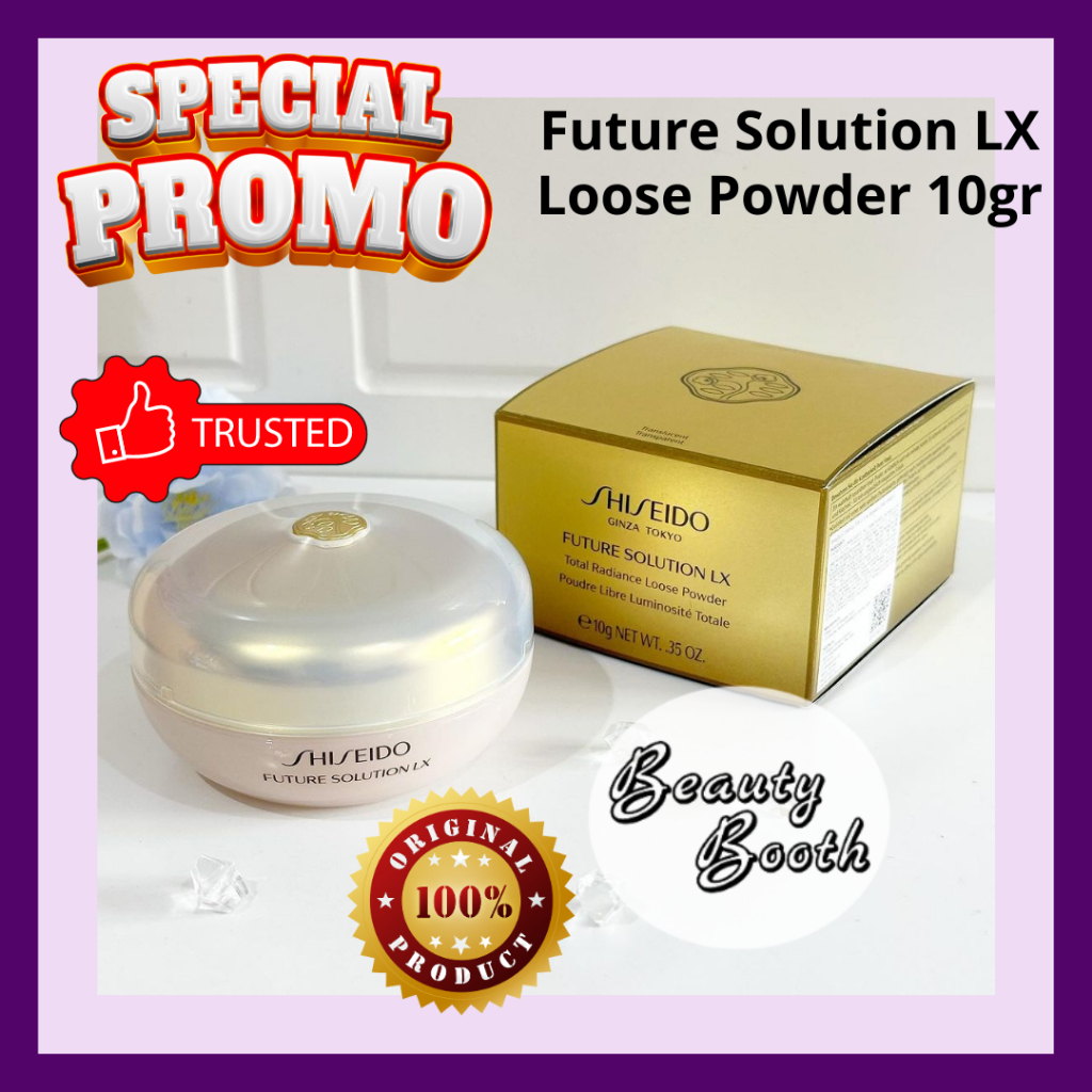 SHISEIDO Future Solution LX Loose Powder 13gr Full Size - Box | Bedak Tabur - Beauty Booth Beautyboo