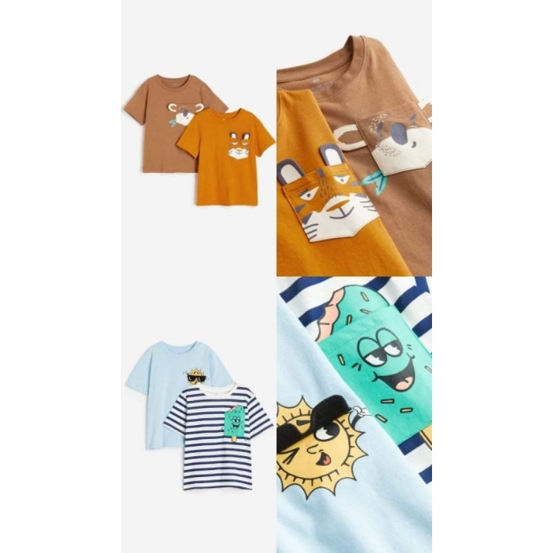 H&M Original 2-Pack Interactive T-Shirt