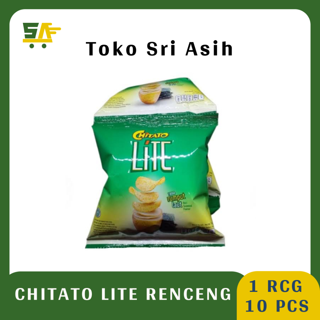 

Chitato Lite Rasa Rumput Laut Renceng 15 gr ( 1 Rcg isi 10 Pcs ) - Snack Rumput Laut - Chitato Lite -