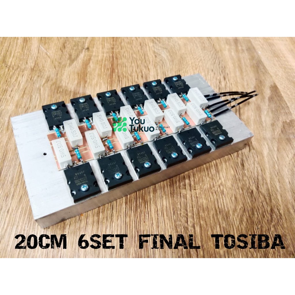 Pendingin plus final 6 set transistor TOSHIBA