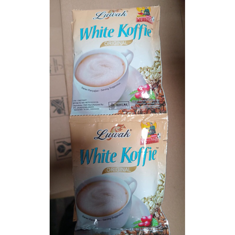 

Luwak White koffie 20gr 1 sachet isi 10pcs