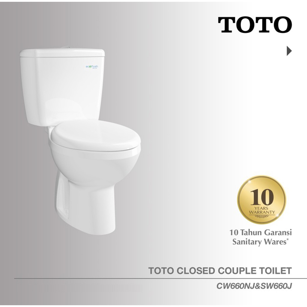 TOTO Closet CW660NJ/SW660J (S-Trap) | Closet Duduk - Kloset - Kloset Duduk