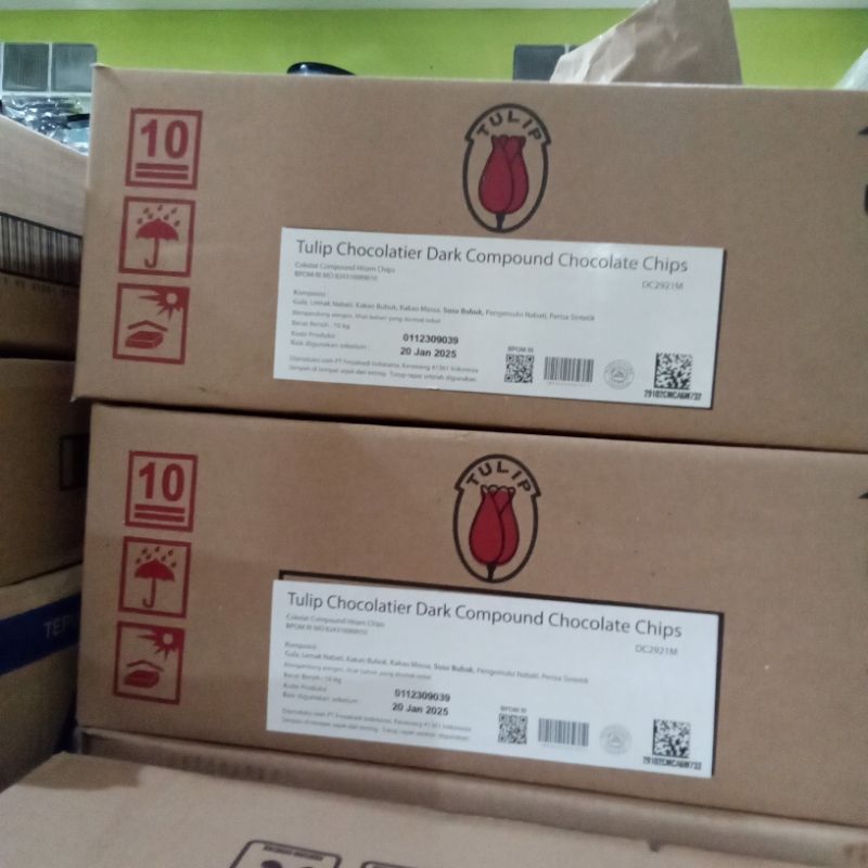 

Tulip Choco Chips Kemasan Repack 200,500,1KG