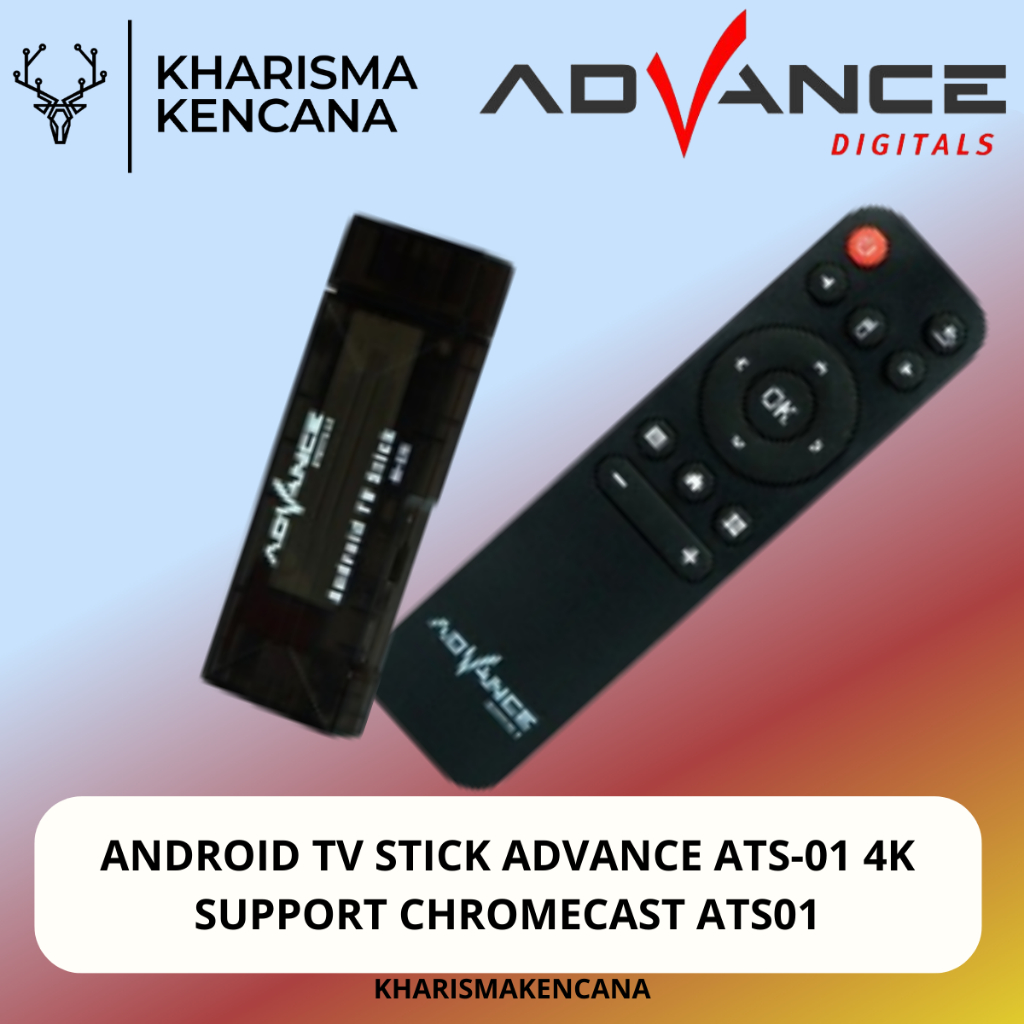 ANDROID TV STICK ADVANCE ATS-01 4K SUPPORT CHROMECAST ATS01