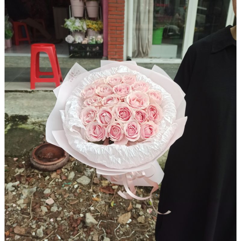 MONA BUKET KOREAN STYLE/ buket bunga asli/BUKET BUNGA SURABAYA