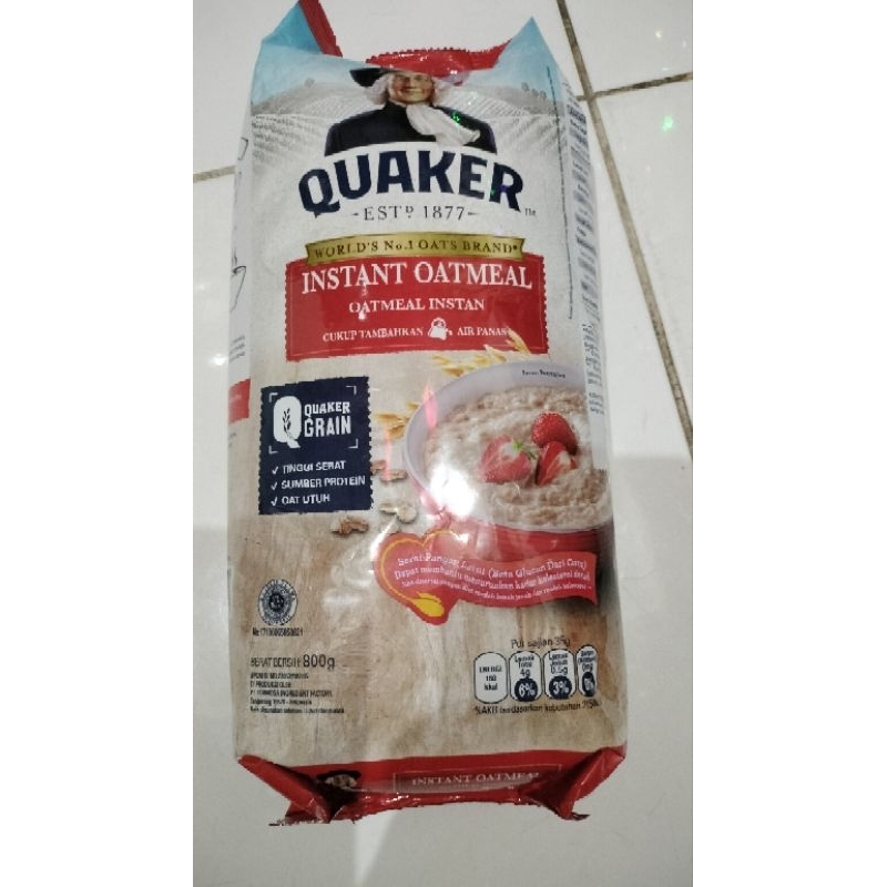 

quarker instan oatmeal 800g