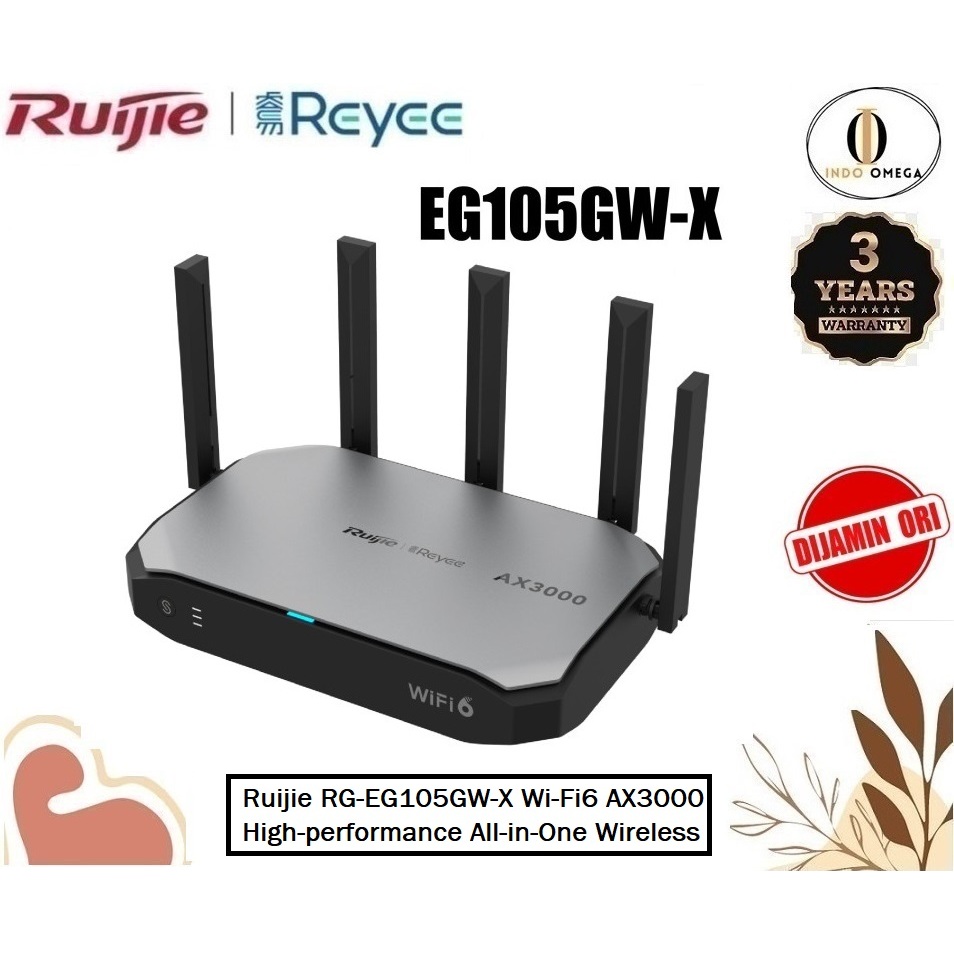 Ruijie RG-EG105GW-X Wi-Fi6 AX3000 High-performance All-in-One Wireless EG105GW X