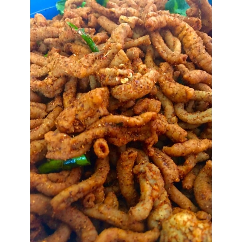 

Usus Crispi Pedas | Usus Crispi Pedas Daun Jeruk 500 gram