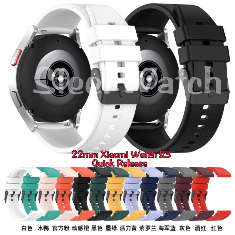 SL 22mm Strap Xiaomi Watch S3 Tali Jam Tangan Silikon Rubber Karet Pria Wanita