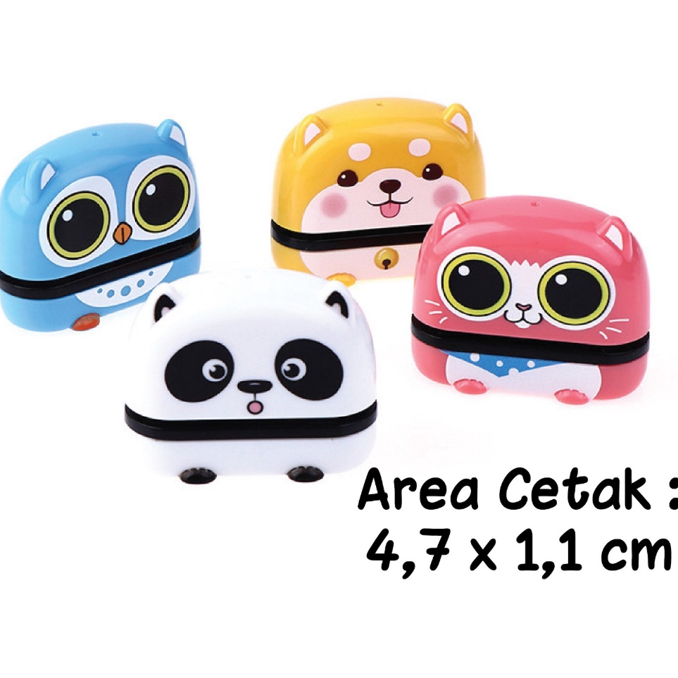 

KODE X9Q2 Cute Stamp Custom stamp gantungan tali stempel nama Karakter