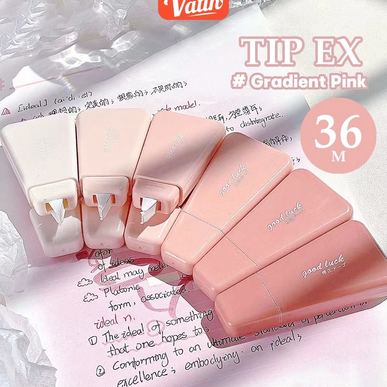 

ART K38P 6PCSBag Correction Tape Tip Ex Kertas Pita Koreksi 36 Meter Warna Pastel Tidak Mudah TerputusVatinShop
