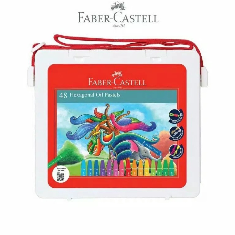 

KODE T7W5 Hexagonal Oil Pastel 48 Faber Castell crayon faber castell 48 warna