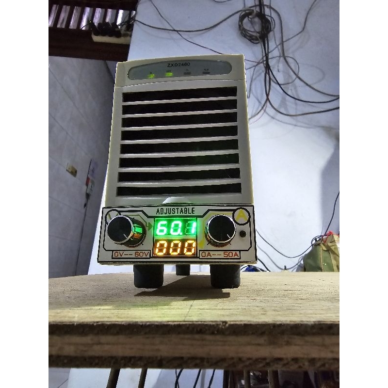 PSU ZTE ZXD 2400 0-60V ADJUSTABLE CHARGER MODIFIKASI