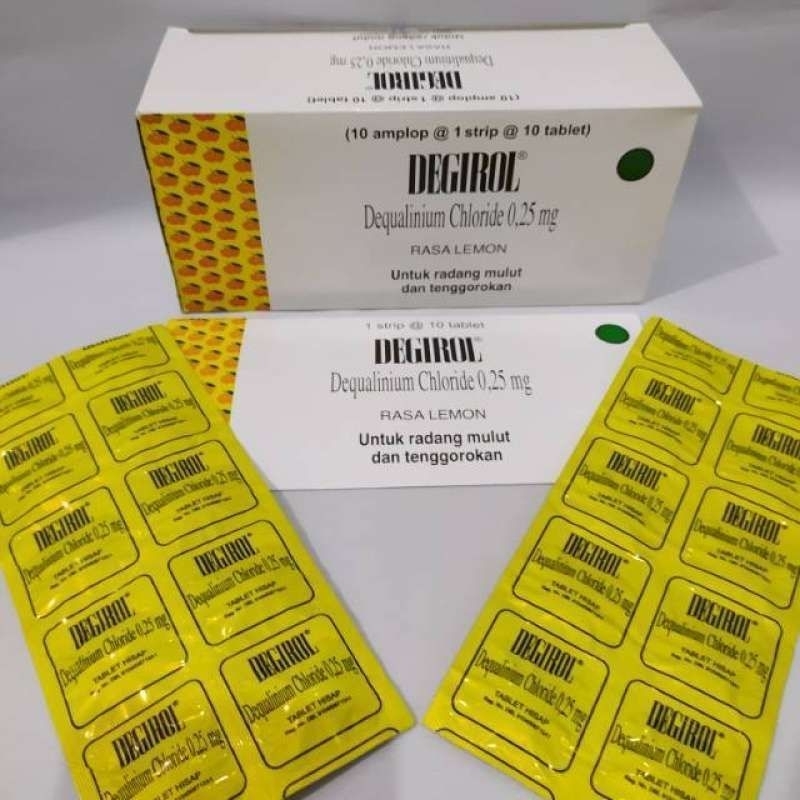 Degirol Tablet Hisap isi 10 | Degirol Obat Radang | Degirol Obat Hisap | Degirol Lemon | Degirol Loz